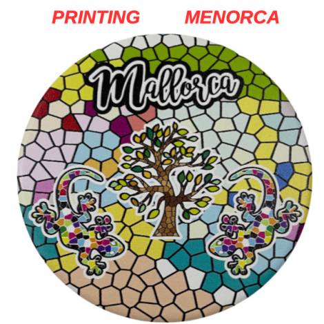 541189 - Posavasos redondo red Menorca 10.8 cm
