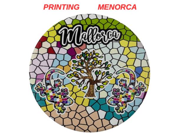 541189 - Posavasos redondo red Menorca 10.8 cm