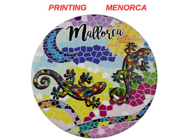 541190 - Posavasos redondo red Menorca 10.8 cm