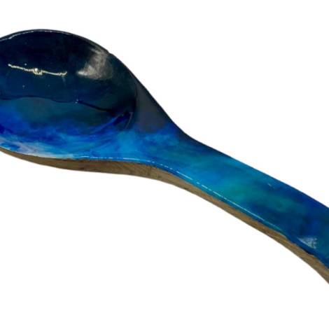 582009 - Etnico madera spoon rest 2110a blue sea 37x9x4.5