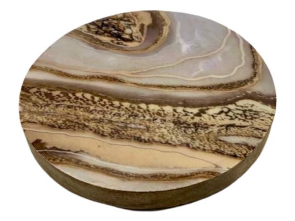 582021 - Etnico madera round coasters 2106b marble desing 10x10x1