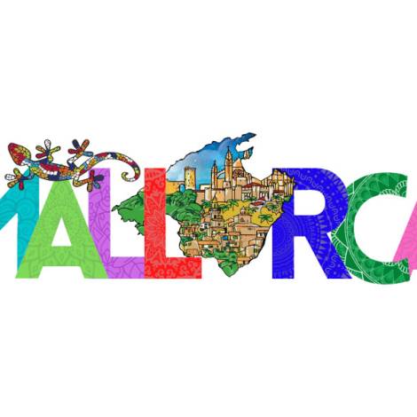 7093604 - Iman mdf 3d mallorca mapa grande lagarto peq