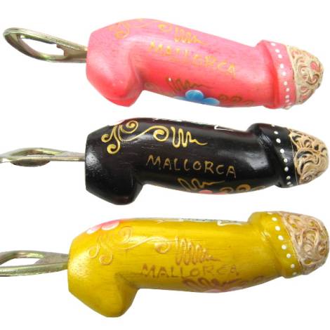 7331310 - Etnico destapador pene pintado mallorca 12cm goldpenis