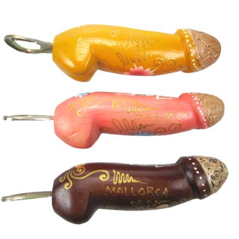 7331311 - Etnico destapador pene pintado mallorca 15cm goldpenis