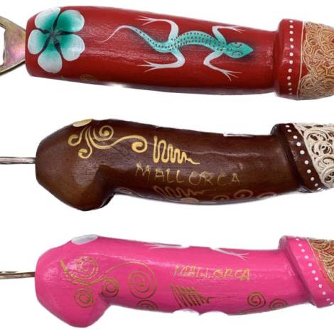 7331312 - Etnico destapador pene pintado mallorca 20cm goldpenis