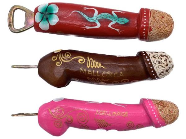 7331312 - Etnico destapador pene pintado mallorca 20cm goldpenis