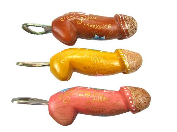 7331314 - Etnico destapador pene pintado menorca 12cm goldpenis