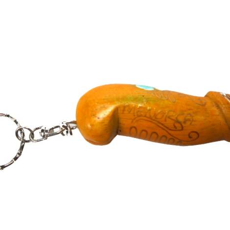7331317 - Etnico llavero pene 8cm pintado menorca goldpenis