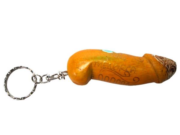 7331317 - Etnico llavero pene 8cm pintado menorca goldpenis
