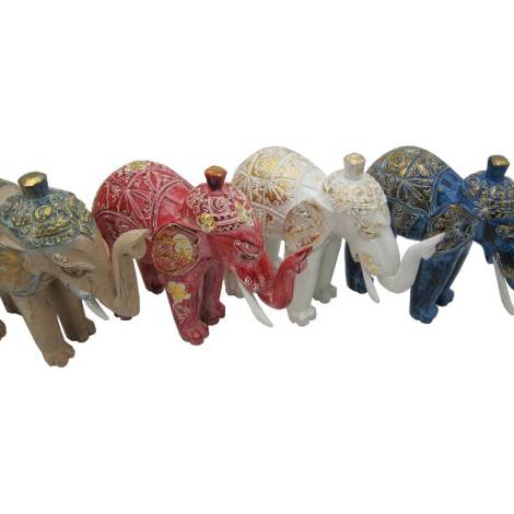 7332736 - Etnico Elefante madera 25cm ga3