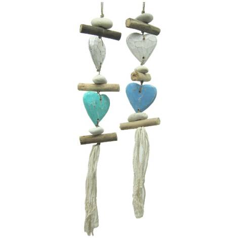 7332899 - Etnico movil marino corazon 2 corazones n2 48 cm
