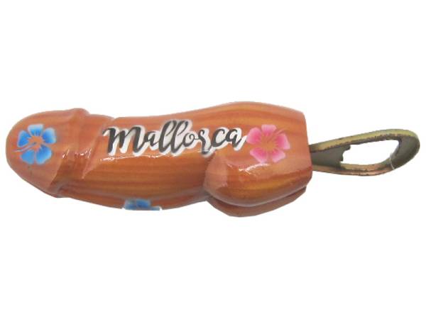 7332959 - Etnico pene madera 10cm n2 mallorca pintado flores