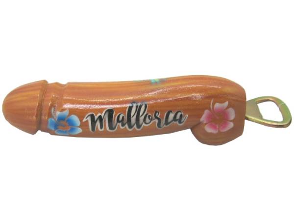 7332962 - Etnico pene madera 20cm n5 mallorca pintado flores