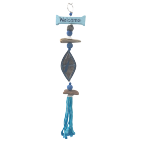 7333165 - Etnico handing midle top welcome llaut turkis 10x40 cm 3 colors