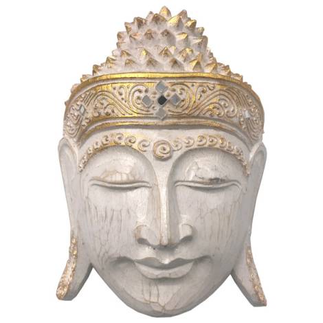 7333206 - Etnico budha durjan 50 cm white wash