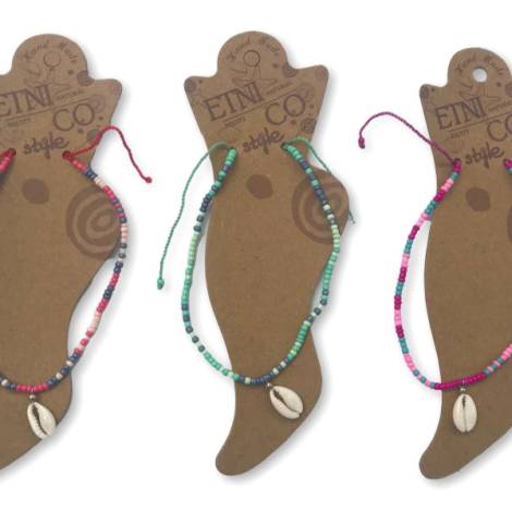 7333225 - Etnico anklet nat cuentas conchas 11