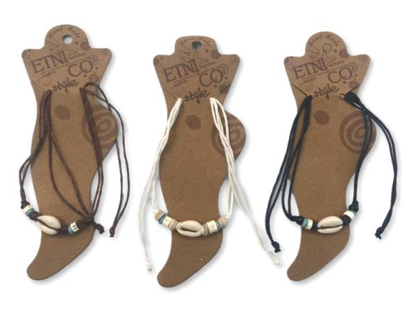 7333229 - Etnico anklet nat conchas perlas 15