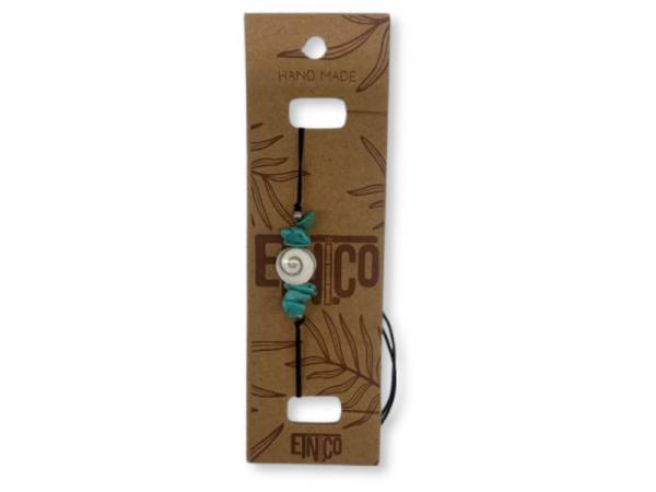 7333230 - Etnico bracelet nat caracola piedras turquesa