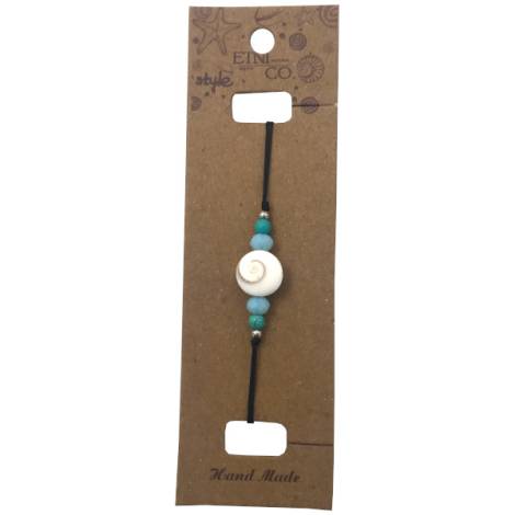 7333232 - Etnico pulsera nat caracola cuenta verde y turquesa