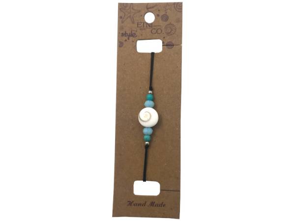 7333232 - Etnico pulsera nat caracola cuenta verde y turquesa