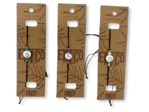 7333234 - Etnico bracelet nat caracola cuenta turquesa 1 bola plata