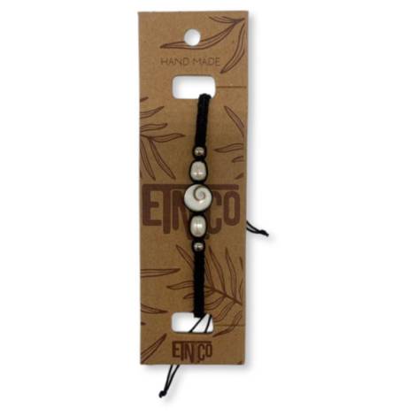 7333238 - Etnico bracelet nat caracola perla cordon ancho
