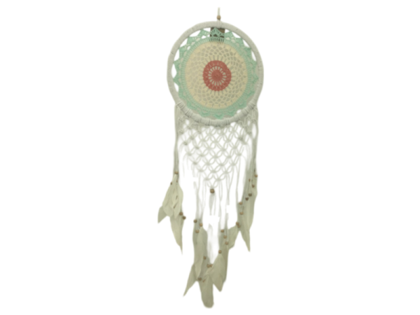 7333245 - Etnico atrapasueño macrame 27 cm rojo-verde