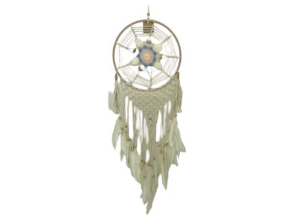 7333263 - Etnico atrapasueño macrame pong pong 27 azul