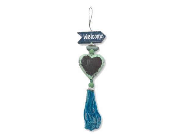 7333305 - Etnico handing top welcome corazon 10x40 cm