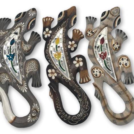 7333325 - Etnico gecko cristal 30 cm