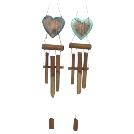 7333328 - Etnico Movil bambu corazon 2 colores 50 cm