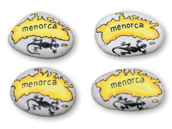 7333459 - Etnico iman piedra menorca mapa gecko