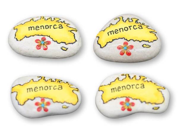 7333460 - Etnico iman piedra menorca mapa flor