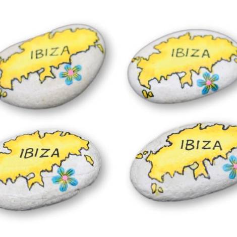 7333462 - Etnico iman piedra ibiza mapa flor