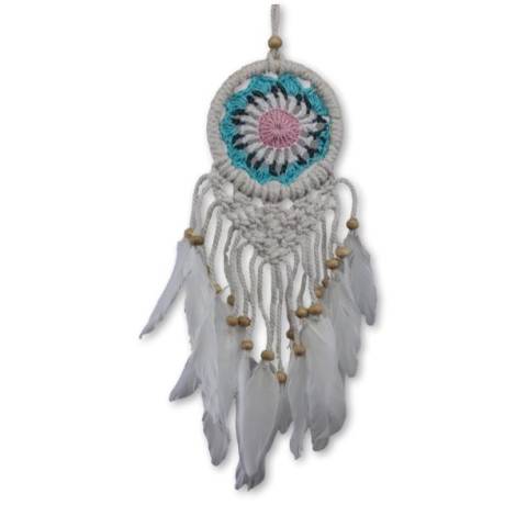 7333520 - Etnico atrapasueños 9cm macrame n9
