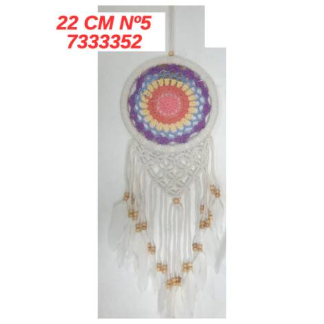 7333552 - Etnico atrapasueños 22cm macrame n5