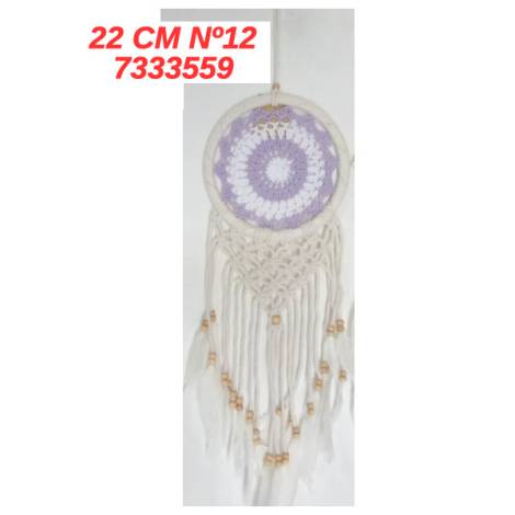 7333559 - Etnico atrapasueños 22cm macrame n12