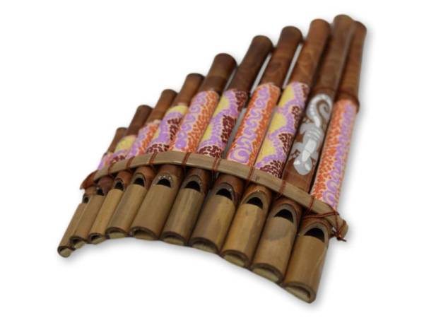 7333572 - Etnico armonica 10 tubos mutiara pintado