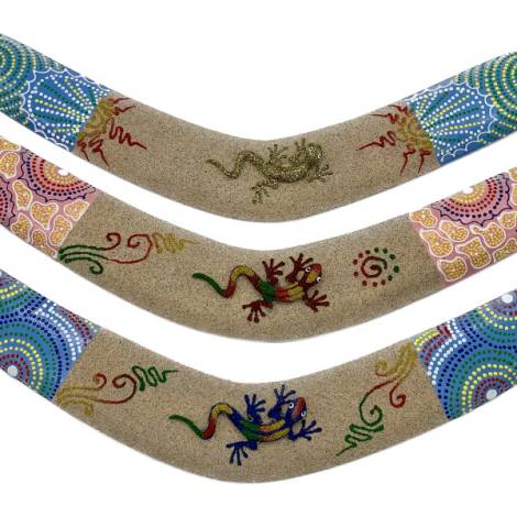 7333575 - Etnico boomerang madera gecko relieve n2 gp 41cm