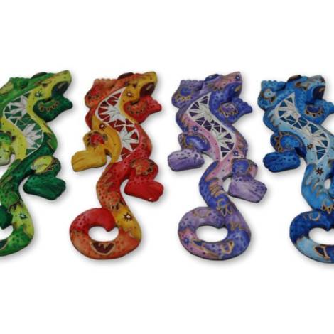 7333579 - Etnico gecko 30cm madera arte n18 gp