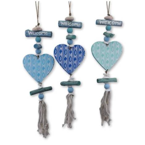 7333622 - Etnico movil madera heart fleco 40cm welcome n3 hana
