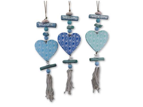 7333622 - Etnico movil madera heart fleco 40cm welcome n3 hana