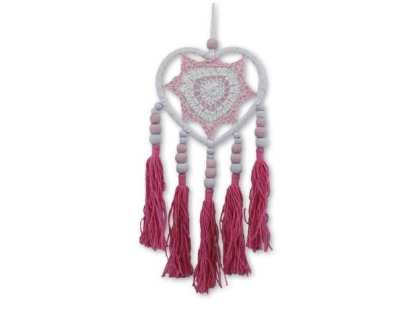 7333802 - Etnico atrapasueño 9 cm heart color 2 pink