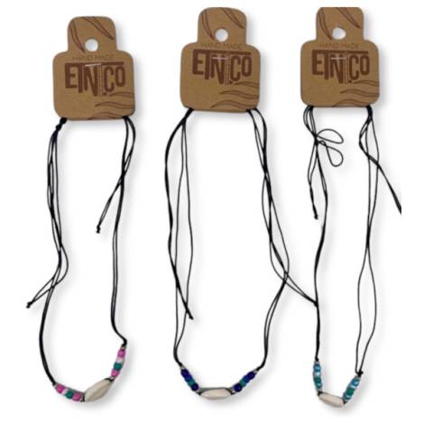 7333997 - Etnico necklace nat concha cuentas turquesa