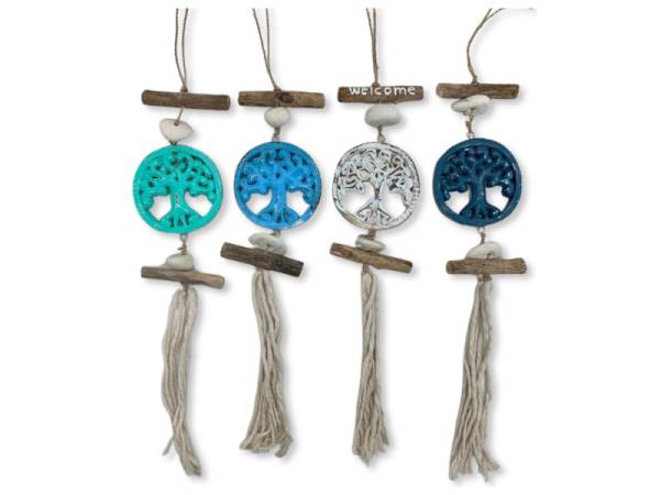 7334006 - Etnico Movil madera FOR arbol 40cm welcome