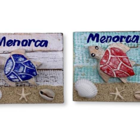 7334115 - Etnico iman tortuga madera menorca