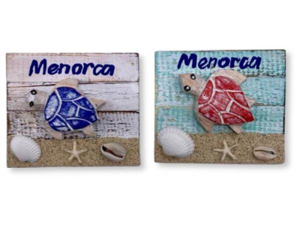 7334115 - Etnico iman tortuga madera menorca