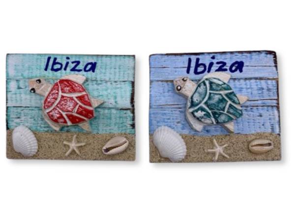 7334120 - Etnico iman tortuga madera ibiza