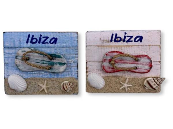 7334121 - Etnico iman chancla madera ibiza