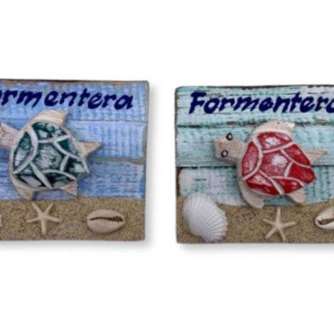 7334125 - Etnico iman tortuga madera formentera